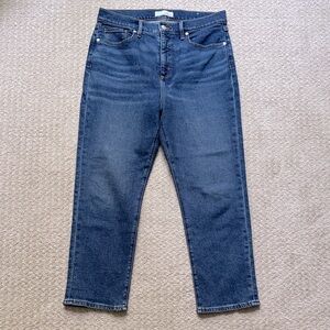 LOFT | Stretch Cotton Denim High Waisted Blue Jeans The Slim | Size 30/10 Petite